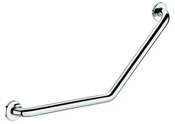 Grab rail 135º Ø32 400x400 2 fix. points polished st steel