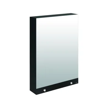 Mirror cabinet 600mm elec soap disp + paper towel dispenser
