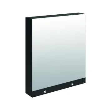 Mirror cabinet 800mm, with: mirror, electronic soap dispenser and paper towel dispenser.