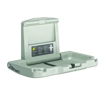Wall-mounted changing table