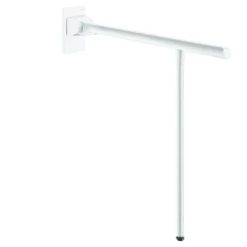 Be-Line drop-down rail with leg Ø42 L.650 white aluminium