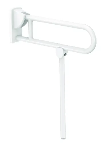 Delabie nouseva tukitanko jalalla, nylon, valkoinen, Ø32, 650 mm