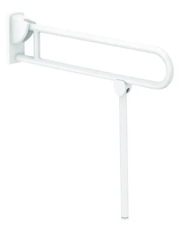 Delabie nouseva tukitanko jalalla, nylon, valkoinen, Ø32, 850 mm