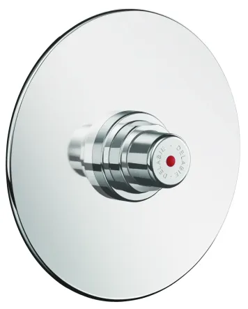TEMPOSTOP rec shower valve F1/2" st steel Ø130 plate ~30sec