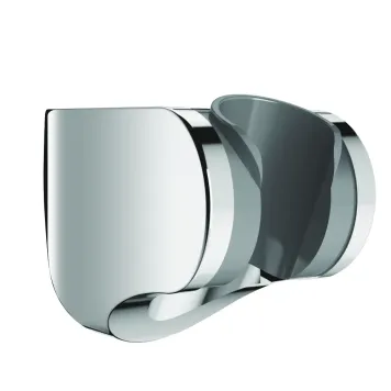 Adjustable shower head holder, chrome-plated