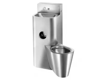Delabie Combi KOMPACT WC + pesuallas huoltolaatikolla