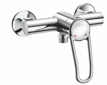 SECURITHERM EP shower mixer, sculptured lever, offset std