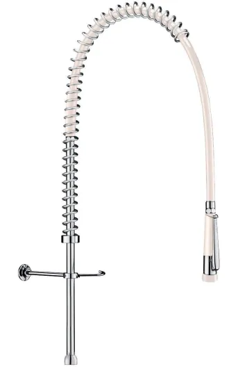 Pre-rinse set with hand spray 433000 no vlv, short col F3/4"