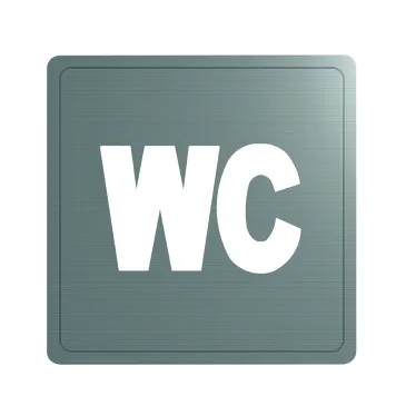 Delabie WC-opastekyltti, harjattu RST