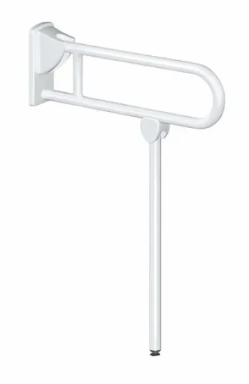 Delabie nouseva tukitanko jalalla, nylon, valkoinen, Ø32, 850 mm