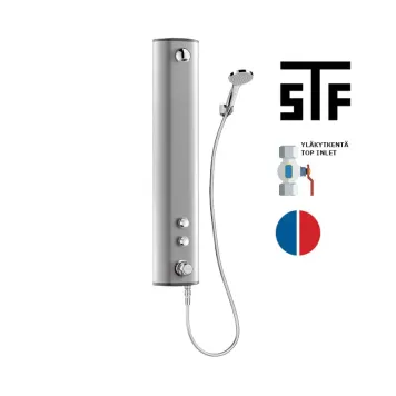 Delabie SECURITHERM itsesulkeutuva suihkupaneeli, yläkytkentä, 6L/min