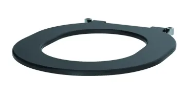 WC seat no lid S21/700 black polyethylene