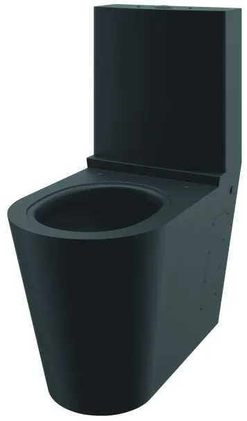 Delabie MONOBLOCO S21, RST WC-istuin, matta musta