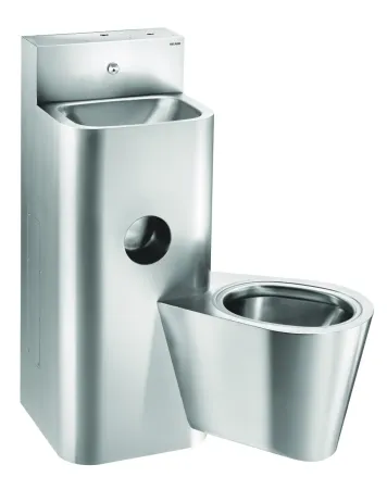 Delabie Combi KOMPACT WC + pesuallas huoltolaatikolla