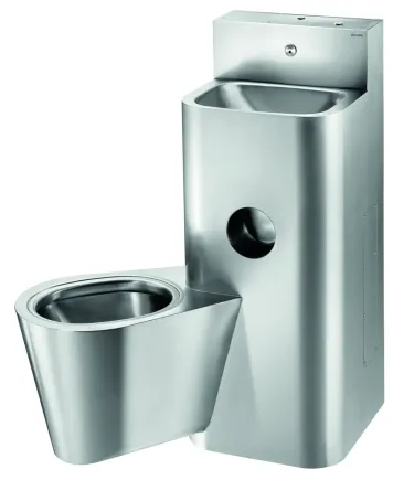 Delabie Combi KOMPACT WC + pesuallas huoltolaatikolla