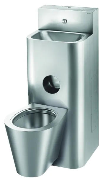 Delabie Combi KOMPACT WC + pesuallas huoltolaatikolla