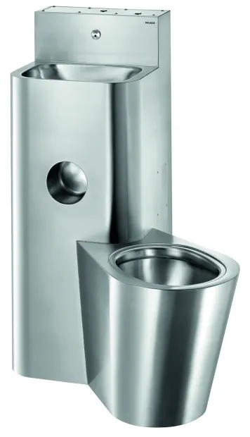 Delabie COMBI KOMPACT wc + allasyhdistelmä, huuhtelusäiliöllä, lattiamalli, RST