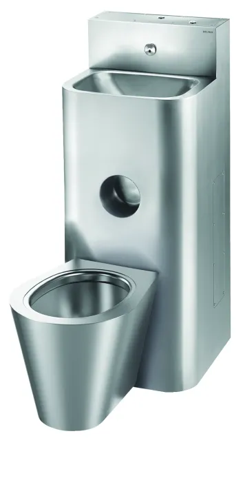 Delabie COMBI KOMPACT WC + allasyhdistelmä, huuhtelusäiliöllä, lattiamalli