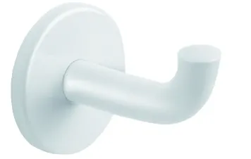 Delabie Pyyhe-/takkikoukku RST, pitkä, valkoinen, Ø 62 x 100 x 73 mm