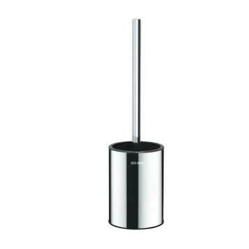 WC brush set floor standing without lid polished st steel