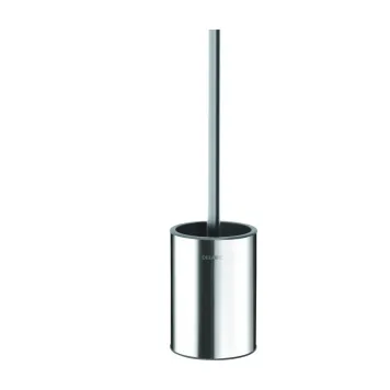 WC brush set floor standing without lid st steel satin